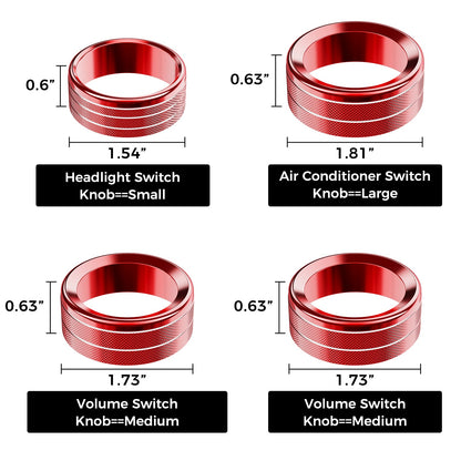8PCS Button & Knob Cover Set
