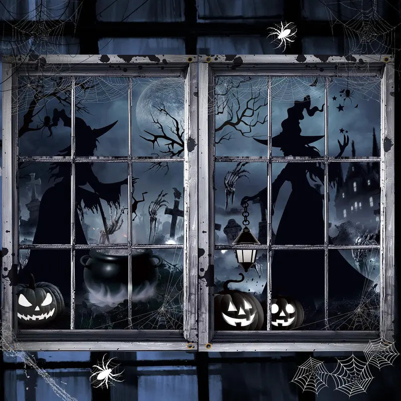 Decoración de Halloween para ventanas
