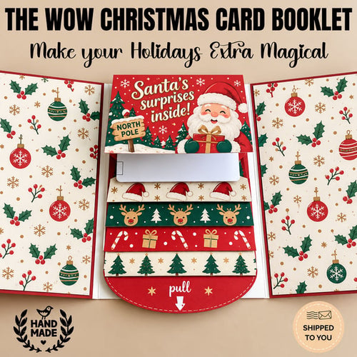 2026 New🎅🎁 Waterfall Christmas Gift Card Booklet 💳✨