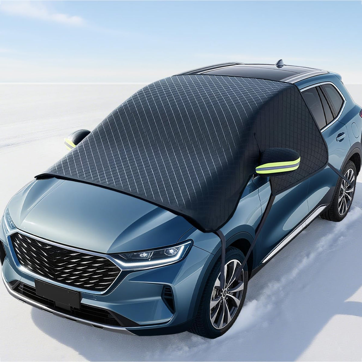 Magnetic Windshield Snow & Ice Cover with Mirror Protection | All-Weather Car Cover