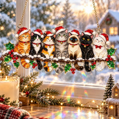 ✨ Whimsical Winter Suncatchers | Shatterproof "Stained-Glass" Window Hangings 🎄