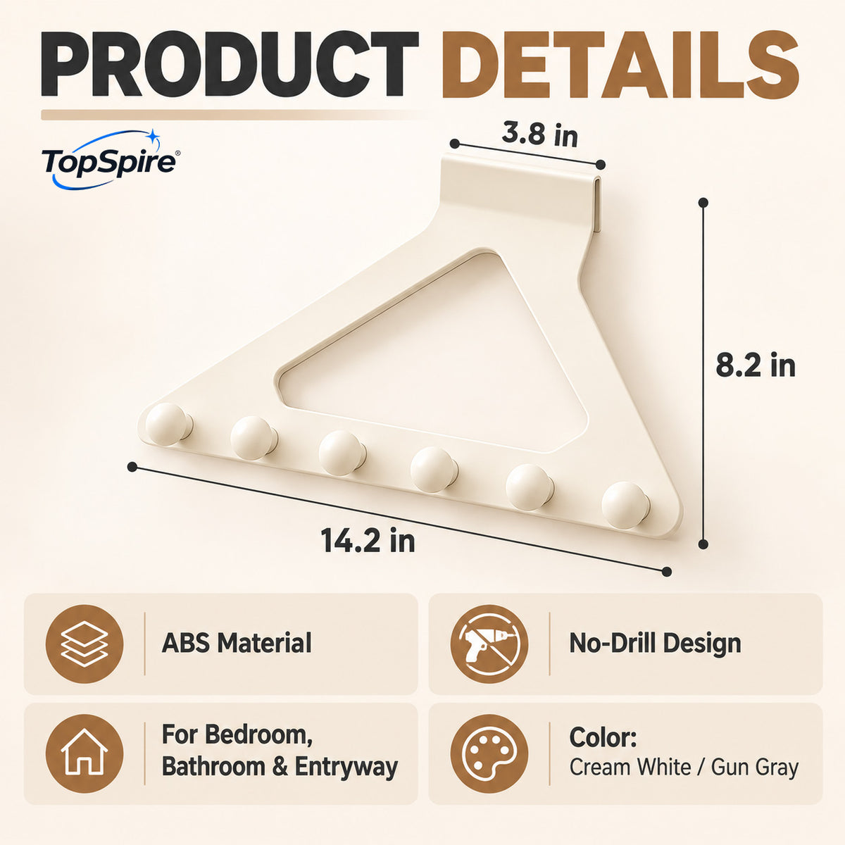 Over-the-Door Triangle Hanging OrganizerTopSpire®
