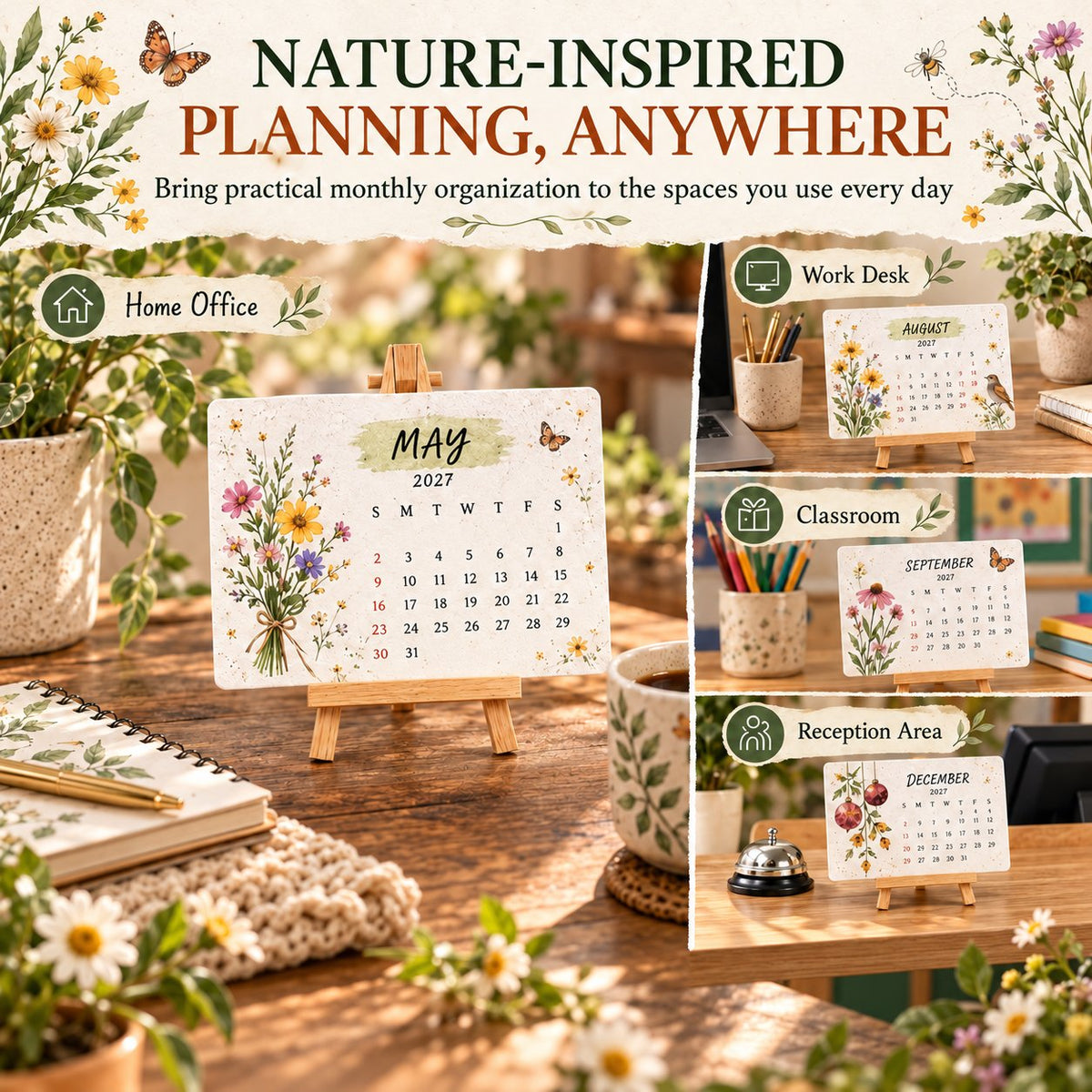✨🏆Early Holiday Sale 49% OFF🌱Eco-Friendly Plantable “Timeless” Seed Calendar 2027