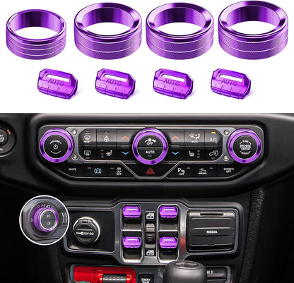 8PCS Button & Knob Cover Set