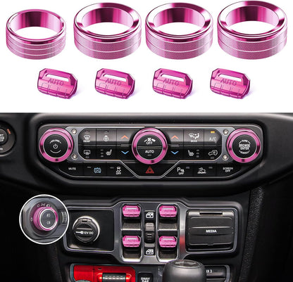 8PCS Button & Knob Cover Set