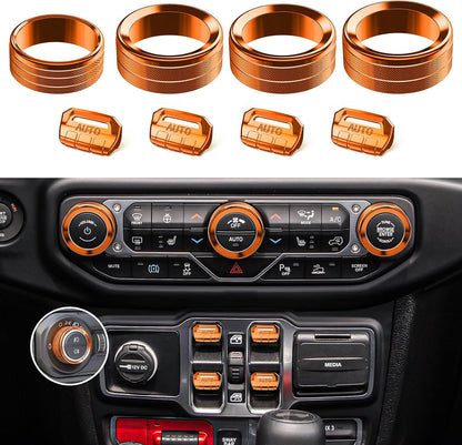 8PCS Button & Knob Cover Set