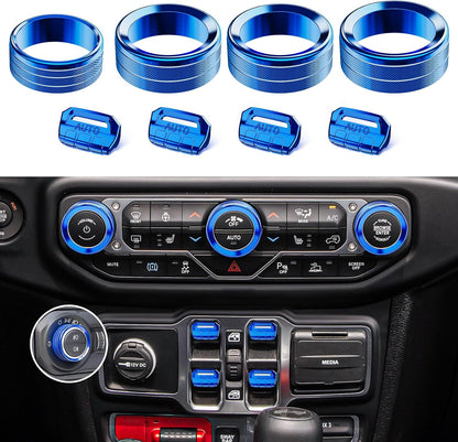 8PCS Button & Knob Cover Set