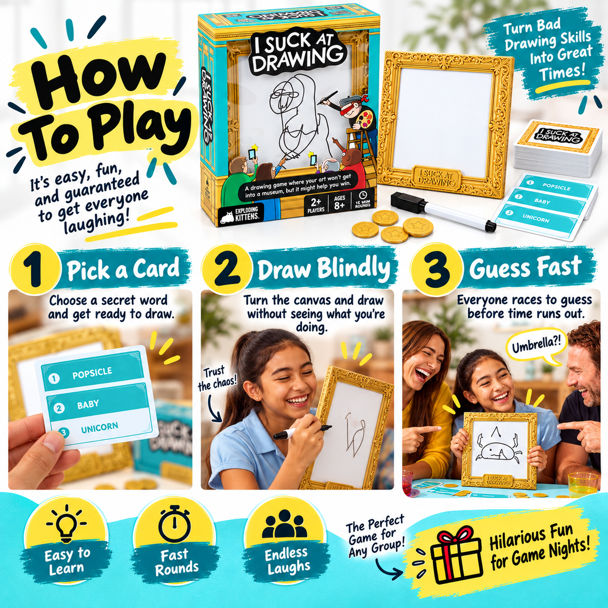 🎨 I Suck At Drawing🎁The Drawing Game Where Everyone Fails... And That's The Fun Part