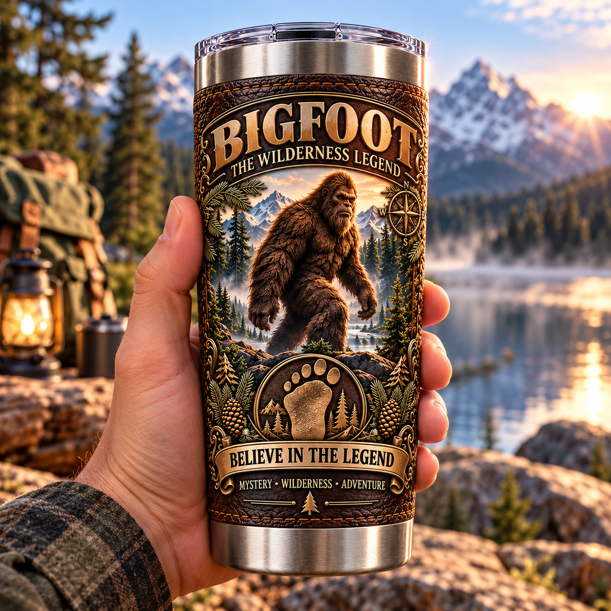 Bigfoot “Believe in the Legend” Wilderness Heritage Insulated Travel Tumbler