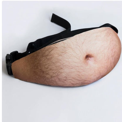 Funny Fake Beer‑Belly Fanny Pack