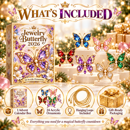 🎄CHRISTMAS KICKOFF 40% OFF - 🦋Jewelry Butterfly Advent Calendar 2026