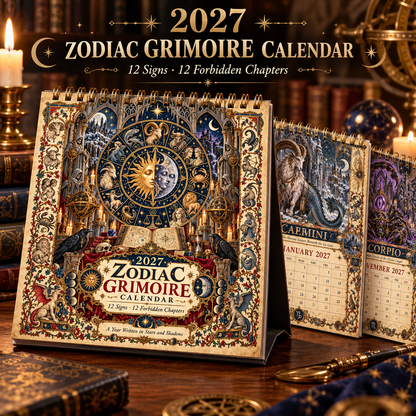 2027 Zodiac Grimoire Calendar| 12 Signs, 12 Forbidden Chapters