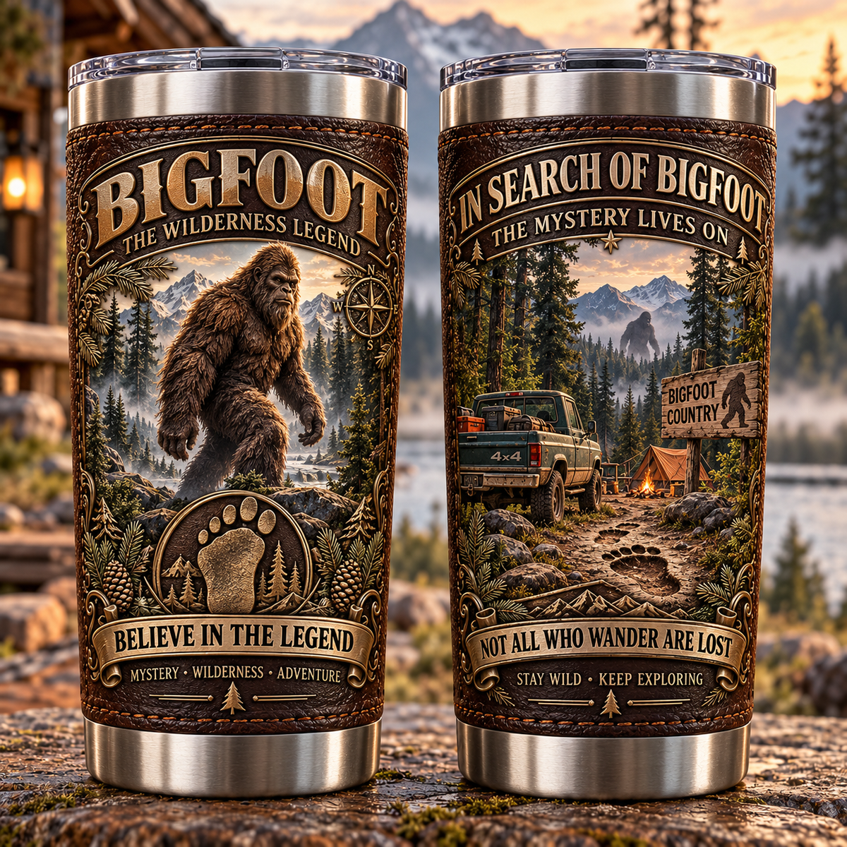 Bigfoot “Believe in the Legend” Wilderness Heritage Insulated Travel Tumbler