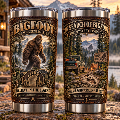 Bigfoot “Believe in the Legend” Wilderness Heritage Insulated Travel Tumbler