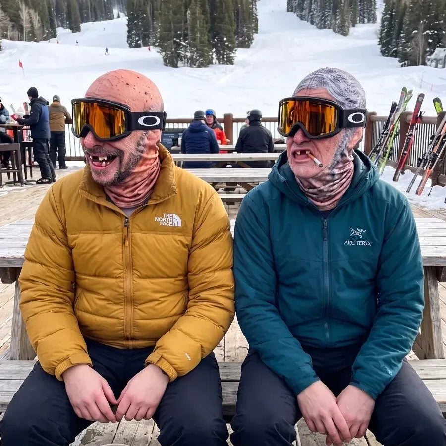 🎿 Realistic Ski & Snowboard Face Mask – Funny Balaclava | New Santa Elf Style🎅