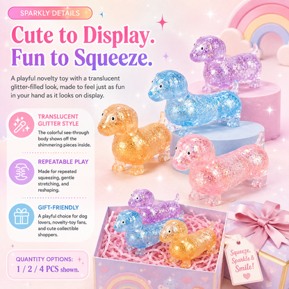 🐶 Glitter Dachshund Squishy