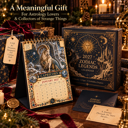 2027 Zodiac Grimoire Calendar| 12 Signs, 12 Forbidden Chapters