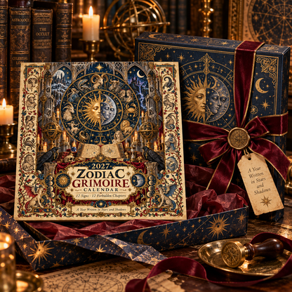 2027 Zodiac Grimoire Calendar| 12 Signs, 12 Forbidden Chapters