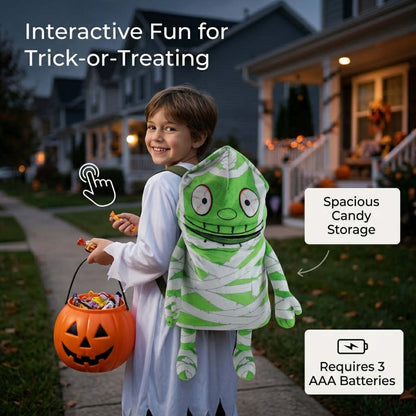 Musical Animated Mummy Children's Halloween Trick or Treat Bag