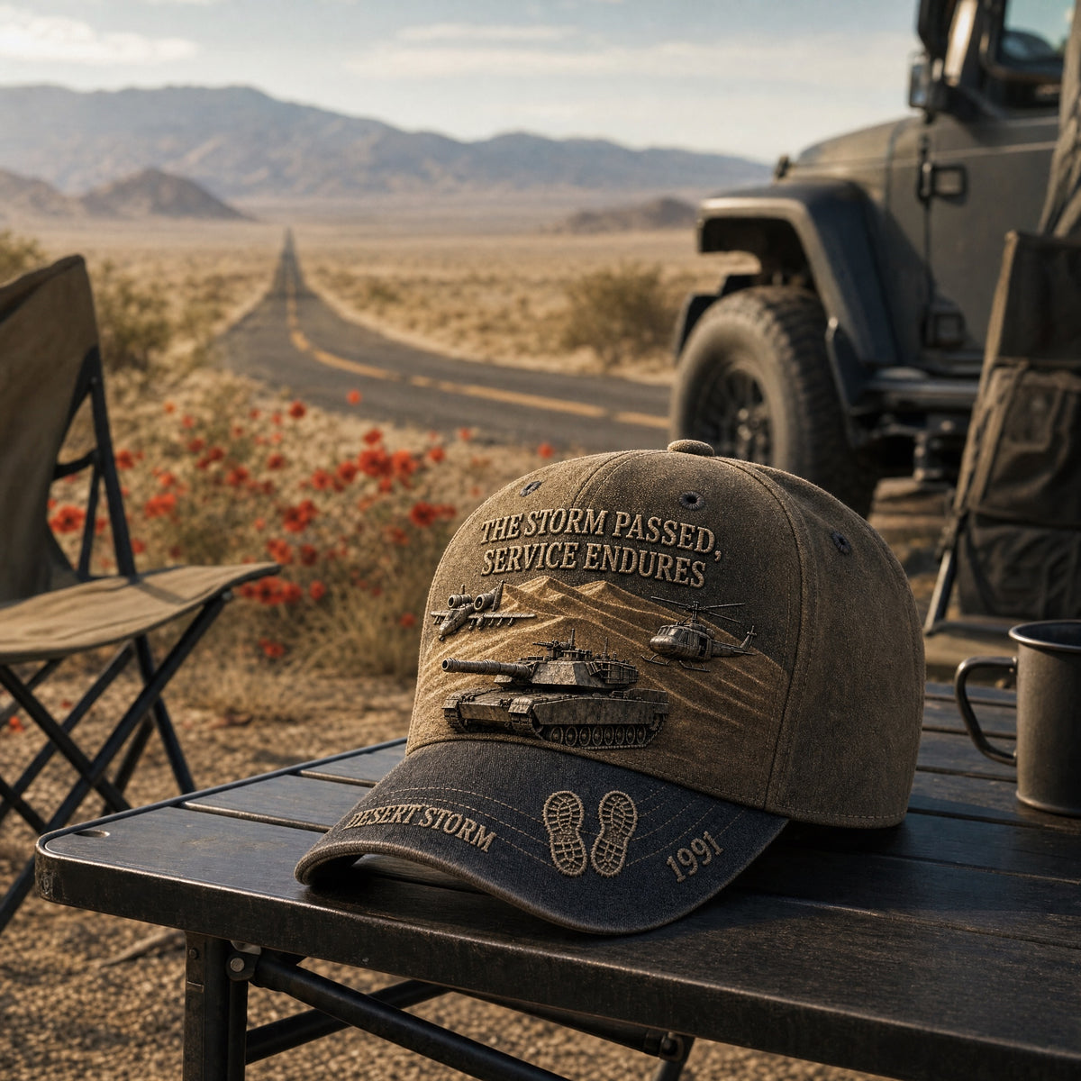 The Storm Passed, Service Endures – Desert Storm 1991 Tribute Hat
