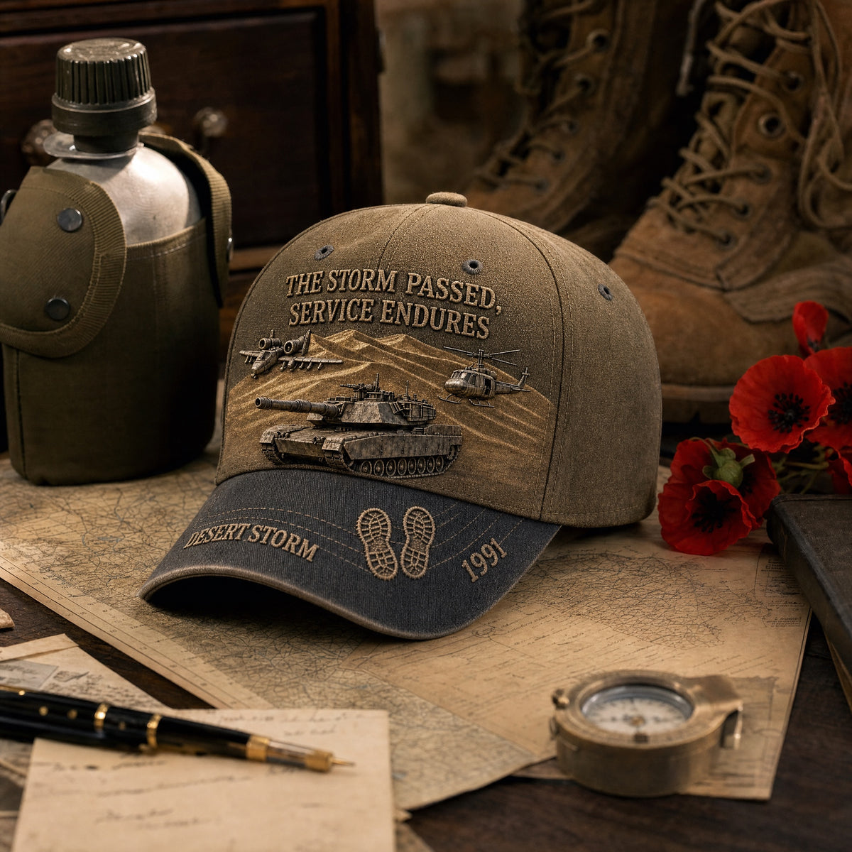 The Storm Passed, Service Endures – Desert Storm 1991 Tribute Hat