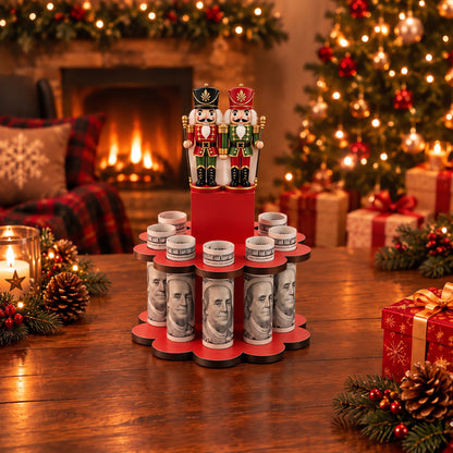 🎄LAST DAY 49% OFF✨ - Christmas Tabletop Wooden Money Holder🎁