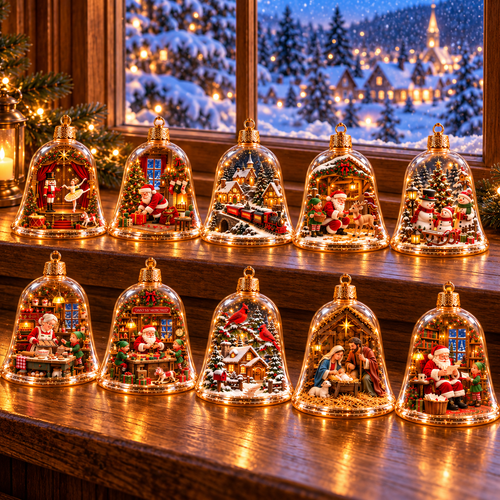 2026 Christmas Wonderland Bell Ornaments - image 1