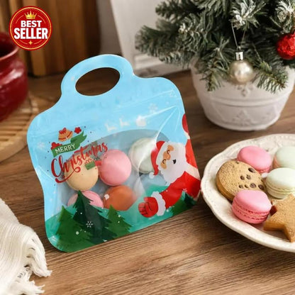 🎅Easy Fill, Easy Seal🎄Festive Self-Seal Treat Bags – Santa & Snowman Print🎅⛄