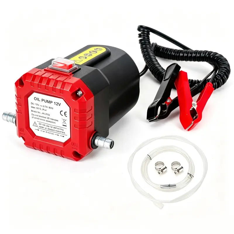 🔥 12V 80W Electric Oil Extractor Pump – Engine Oil & Gear Oil Transfer Kit with Hoses