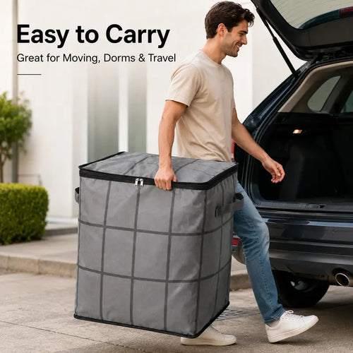 Foldable Storage Bag with Reinforced Handles