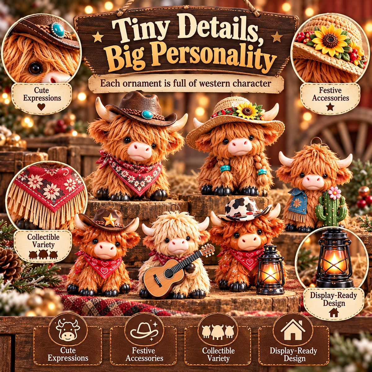 🎄CHRISTMAS KICKOFF 40% OFF - Western Highland Cow Advent Calendar 2026
