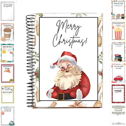 🎄📚Libro de tarjetas de regalo navideñas - 🎁¡Sorpresas en cada página!📚Tapa dura y resistente