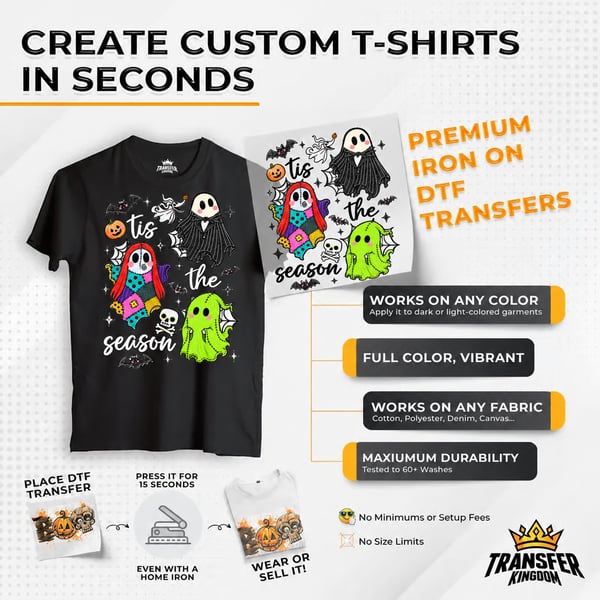 The Ultimate Holiday DTF Transfer Bundle 🎃🎄 Create Custom Shirts From Halloween To Christmas