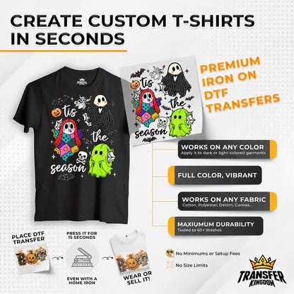 The Ultimate Holiday DTF Transfer Bundle 🎃🎄 Create Custom Shirts From Halloween To Christmas