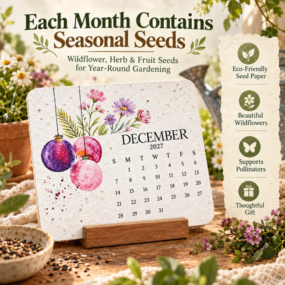 ✨🏆Early Holiday Sale 49% OFF🌱Eco-Friendly Plantable “Timeless” Seed Calendar 2027