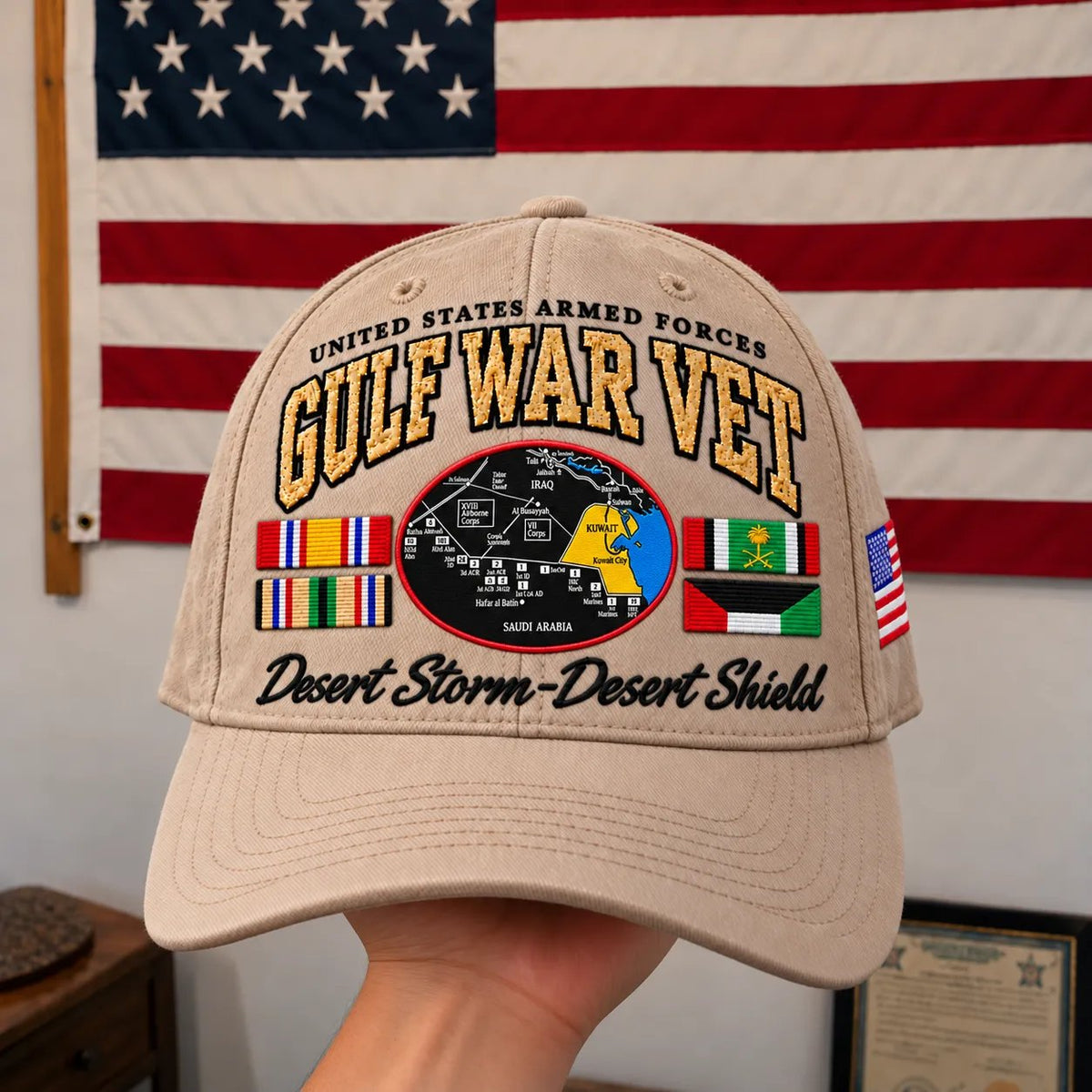 🏆 Last Day 49% OFF! - 🏜️Gulf War Veteran Tribute Cap