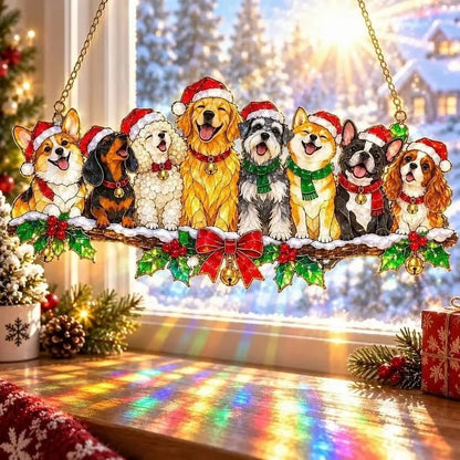✨ Whimsical Winter Suncatchers | Shatterproof "Stained-Glass" Window Hangings 🎄