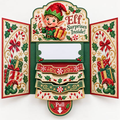 2026 New🎅🎁 Waterfall Christmas Gift Card Booklet 💳✨