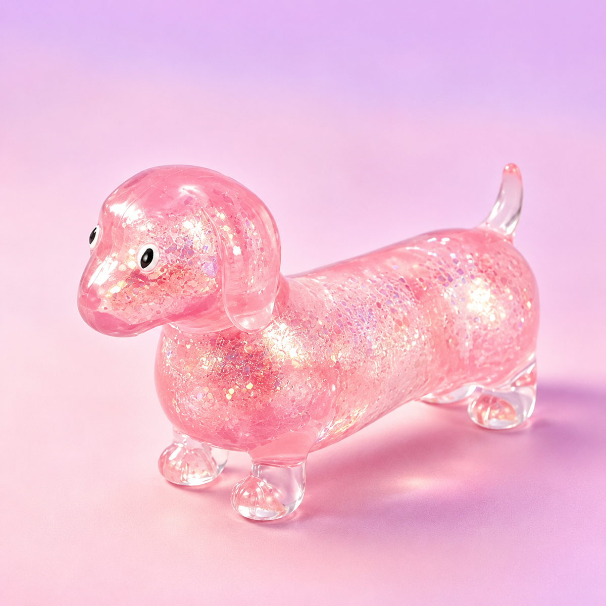 🐶 Glitter Dachshund Squishy