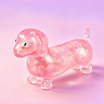 🐶 Glitter Dachshund Squishy