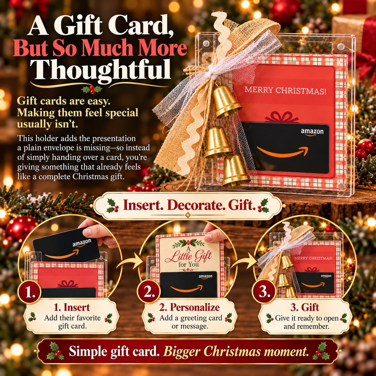 🔥LAST DAY 50% OFF -🎄Christmas Gift Card Keepsake Frame