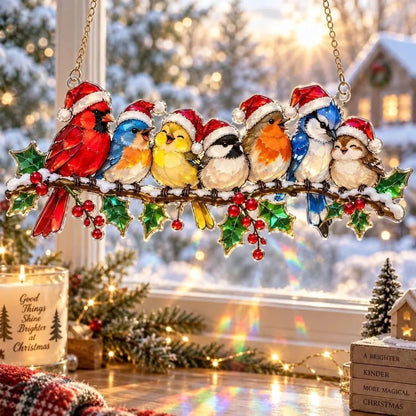 ✨ Whimsical Winter Suncatchers | Shatterproof "Stained-Glass" Window Hangings 🎄