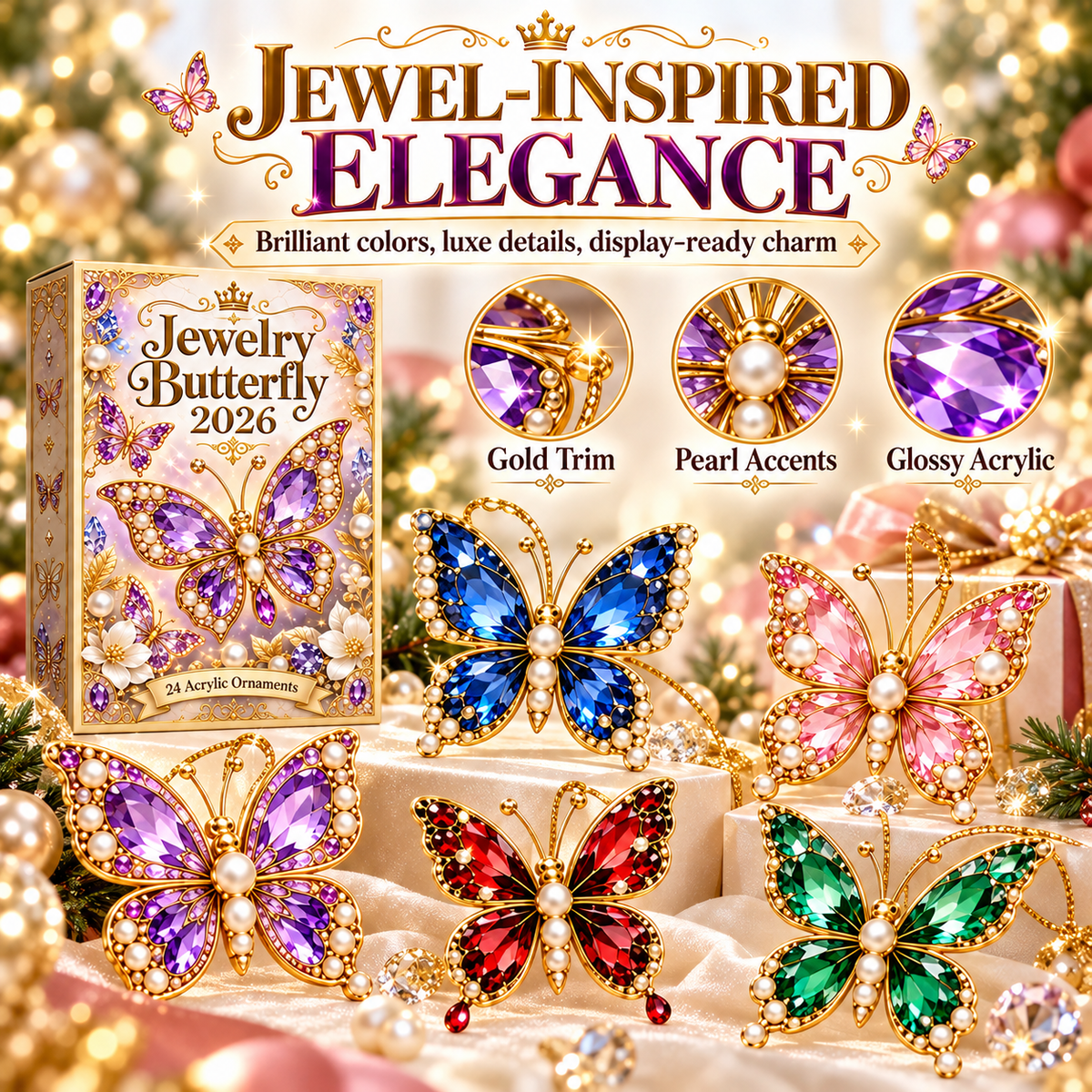 🎄CHRISTMAS KICKOFF 40% OFF - 🦋Jewelry Butterfly Advent Calendar 2026