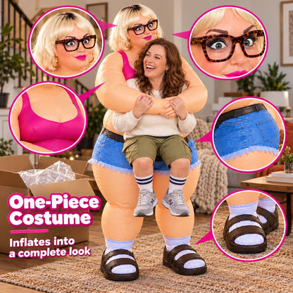 ✨Trompe-l'oeil Carry-Me Inflatable Outfit  Ideal for Halloween Parties & Festival Stage Shows