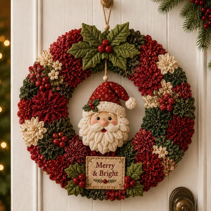 🎄 Christmas 3D Fabric Poke Wreath DIY Kit ✨
