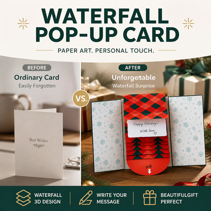 Creative Christmas Waterfall Gift Card Booklet