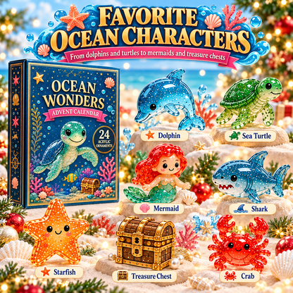 🎁CHRISTMAS KICKOFF 40% OFF - 🌊Turtle Sea Wonder Advent Calendar 2026