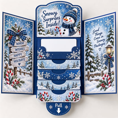 2026 New🎅🎁 Waterfall Christmas Gift Card Booklet 💳✨