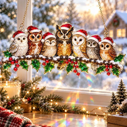 ✨ Whimsical Winter Suncatchers | Shatterproof "Stained-Glass" Window Hangings 🎄