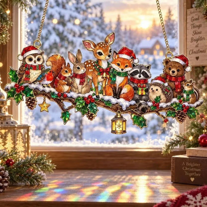 ✨ Whimsical Winter Suncatchers | Shatterproof "Stained-Glass" Window Hangings 🎄